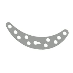 Ace Glass, Inc.&nbsp;PTFE banana stir blade, 23x109mm, 1L flask size, 10mm shafts
