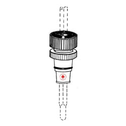 Ace Glass, Inc. Thermometer adapter, PTFE, 10/18 to compression seal, use