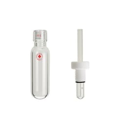Ace Glass, Inc. Tube, pressure, 60mL, 150psi, 38.1mm OD, 10.2cm long, complete with #15 front-seal plunger valve