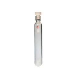 Ace Glass, Inc. Tube, pressure, 140mL, 150psi, 38.1mm OD, 20.3cm long, complete with #15 front-seal plug