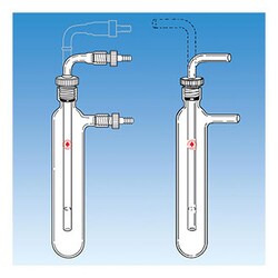 Ace Glass, Inc. Complete 90mm OD vacuum trap, 15# threaded side arm and innertube