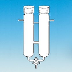 Ace Glass, Inc. Twin chamber, vacuum trap, dry ice, #50 Ace-Thred top