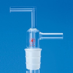Ace Glass, Inc.&nbsp;Trap, stopper, vacuum, bent vertical tube, 45/50, 22mm inner& side tube OD
