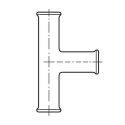 Ace Glass, Inc. 1 IN STRAIGHT T 1 IN STRAIGHT T, Quantity: Each of 1