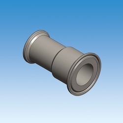 Ace Glass, Inc.&nbsp;Adapter, SS, 1.5in beaded pipe to 1.5in sanitary flange