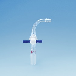 Ace Glass, Inc. Adapter, stopcock, angled hose connection, PTFE plug, 14/20,