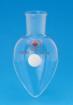 Ace Glass, Inc. Flask, pear-shaped, 25mL, 14/20 ground joint