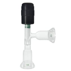 Chemglass Life Sciences Adapter, Connecting, Inlet, Airfree, Schlenk, 0-12mm