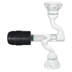 Chemglass Life Sciences&nbsp;Adapter, Connecting, Airfree, Schlenk, 0-8mm Valve