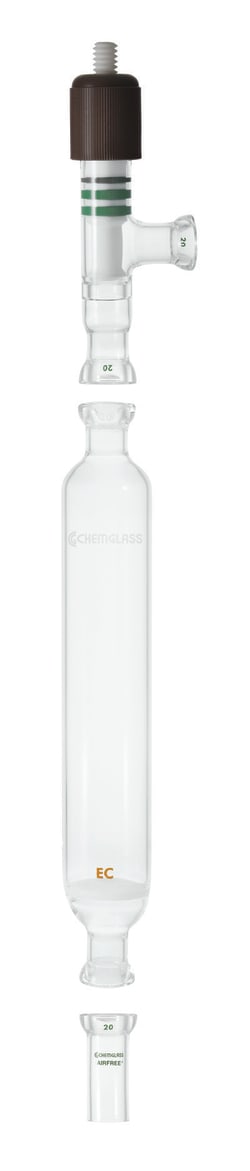 Chemglass Life Sciences Drying Tower, KOH, Extra Coarse Frit, For Portable
