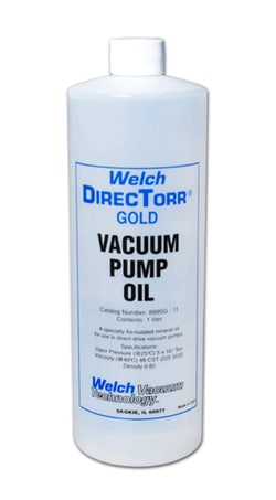 Chemglass Life Sciences Oil, Vacuum Pump, Gold Oil, Liter, Quantity: Each