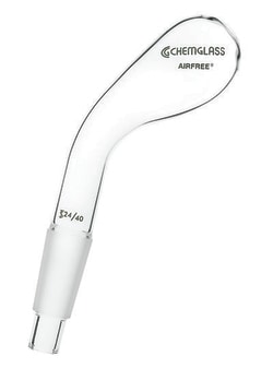 Chemglass Life Sciences Adapter, Solid Addition, Merlic, 24/40 Joint Size, Airfree, Schlenk
