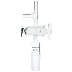 Chemglass Life Sciences&nbsp;Adapter, Flushing, 24/40 Inner Joint, PTFE Stpk, Airfree, Schlenk