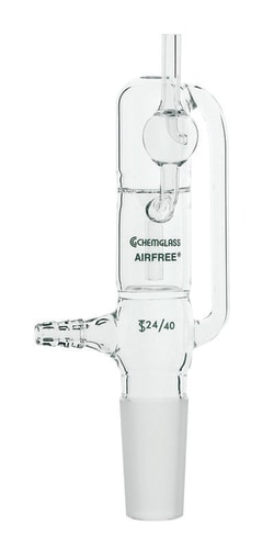 Chemglass Life Sciences Bubbler, Modified, 24/40 Inner Joint, 150mm OAH,