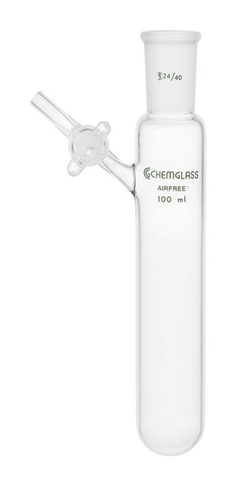 Chemglass Life Sciences 100mL Tube, Reaction, 14/20 Outer Joint, 2mm Glass