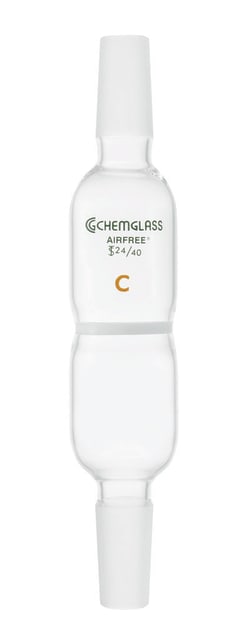 Chemglass Life Sciences Filter Tube, 24/40 Inner Joints, 40mm OD Medium