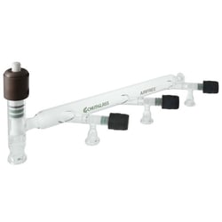 Chemglass Life Sciences 3-Port Vacuum Manifold, Single Bank, Airfree, Schlenk,