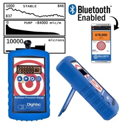 Chemglass Life Sciences Vacuum Gauge, Precision, Rugged, Bluetooth, Wireless,