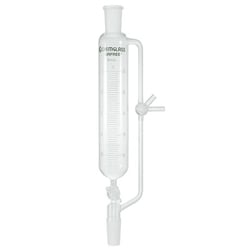 Chemglass Life Sciences 250mL Funnel, Addition, Graduated, 24/40 Joint Size, Airfree, Schlenk