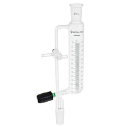 Chemglass Life Sciences 50mL Funnel, Addition, Graduated, 14/20 Joint Size, Airfree, Schlenk
