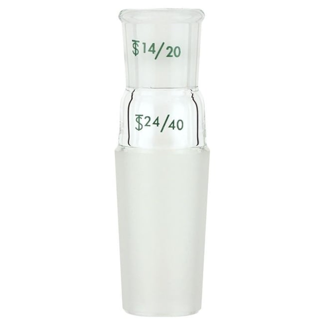 Glass Enlarging Adapter Connecting with 19//22 Standard Taper Outer Joint to 14//20 Lower Inner Joint