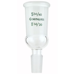 Chemglass Life Sciences Adapter, Connecting, 29/42 Top Outer, 24/40 Lower