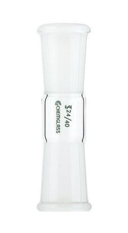 Chemglass Life Sciences Adapter, Connecting, 29/42 Outer Joints, 30mm Between