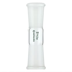 Chemglass Life Sciences&nbsp;Adapter, Connecting, 24/40 Outer Joints, 30mm Between Joints, Straight