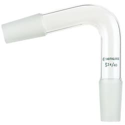 Chemglass Life Sciences&nbsp;Adapter, Distillation, 24/40 Inner Joints, Bent 75°
