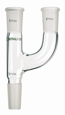 Chemglass Life Sciences Adapter, Claisen, 45/50 Joint Size, 240mm H x 180mm