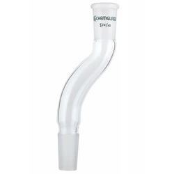 Chemglass Life Sciences Adapter, Offset, 24/40 Joint Size, 180mm H x 40mm