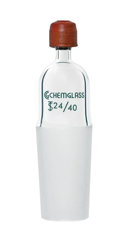 Chemglass Life Sciences Adapter, Syringe Needle, 14/20 Inner Joint, 50mm Height