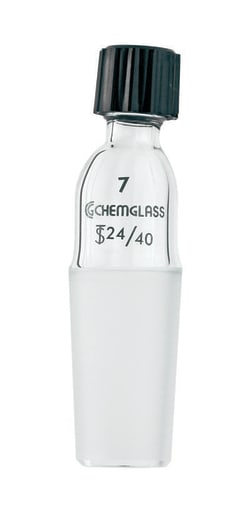 Chemglass Life Sciences Adapter, Thermometer, Inlet, 10° Offset, 29/42