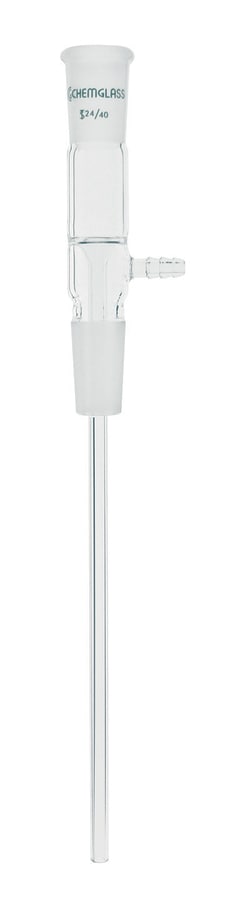 Chemglass Life Sciences&nbsp;Adapter, Vacuum Take-Off, Long Stem, 29/42 Joint Size