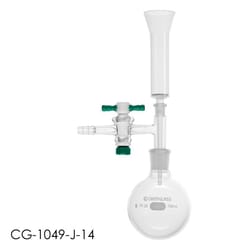 Chemglass Life Sciences&nbsp;Adapter, Outer to 14/20 Inner, Vacuum, Stopcock