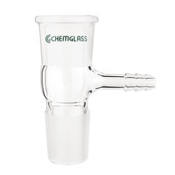 Chemglass Life Sciences Adapter, Vacuum, 24/25 Outer to 24/25 Inner, Quantity: