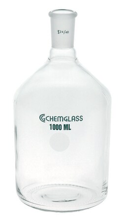 Chemglass Life Sciences&nbsp;Bottle, 2000mL, Storage, 24/40 Outer Joint, Single Neck