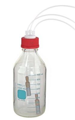 Chemglass Life Sciences 1000mL Solvent Reservoir, Plastic Coated, Chromatography,