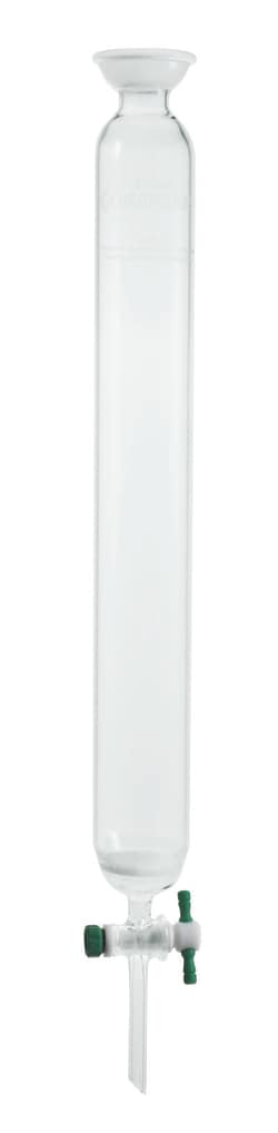 Chemglass Life Sciences Column, Chromatography, 35/20 Socket Joint, 1/2in ID X 12in E.L., 2mm Stopcock