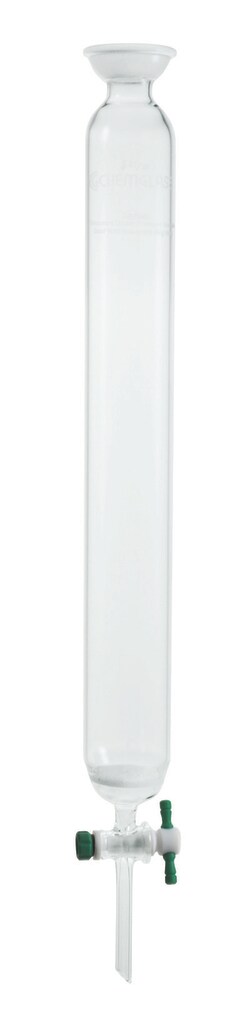 Chemglass Life Sciences Column, Chromatography, 35/20 Socket Joint, 1/2in ID X 18in E.L., 2mm Stpk