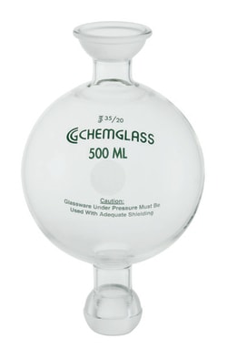 Chemglass Life Sciences 2000mL Reservoir, Chromatography, 75/50 Lower Ball