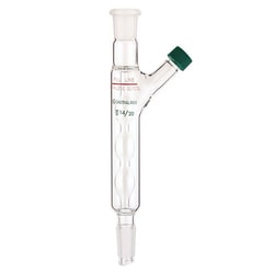 Chemglass Life Sciences Condenser, Allihn, 175mm OAH, Static Waterless, 14/20 Jt, 100mm Jacket Length