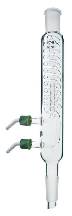 Chemglass Life Sciences Condenser, Reflux, 24/40, 395mm OAH
