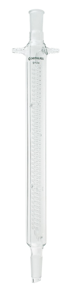 Chemglass Life Sciences Condenser, Reflux, 395mm, 29/42 Joint, 250mm Jacket Length