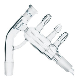Chemglass Life Sciences Distilling Head, Short Path, 14/20 Thermometer