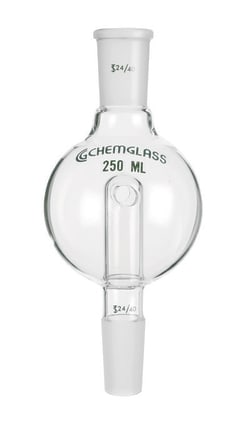 Chemglass Life Sciences Bump Trap, 500mL, Rotary Evaporator, Modified, 24/40 Top Outer, 29/42 Lower Inner
