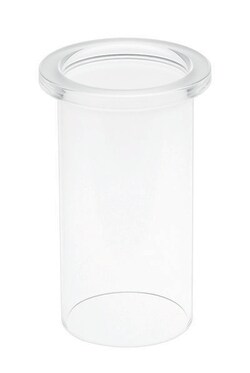 Chemglass Life Sciences 5.5in Ground Flat Flange, Tube ID: 130mm, Tube OD: 140mm