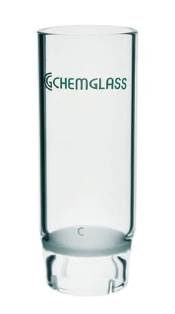 Chemglass Life Sciences Extraction Thimble, Glass, Small, X-Coarse Frit, 25mm OD X 85mm Height