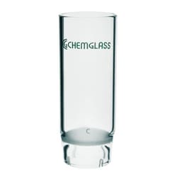 Chemglass Life Sciences Extraction Thimble, Glass, Large, X-Coarse Frit, 45mm OD X 130mm Height