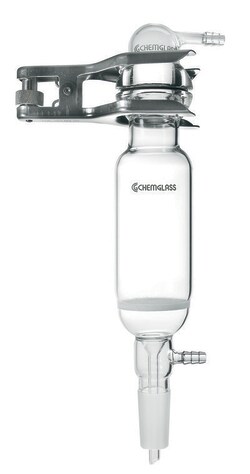 Chemglass Life Sciences&nbsp;1000mL Filter Funnel, Pressure, Coarse Frit, #50 O-Ring Joint, 90 O.D.